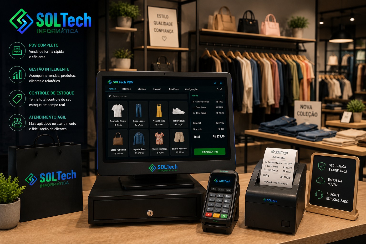 SOLTech PDV para Lojas e Confecções